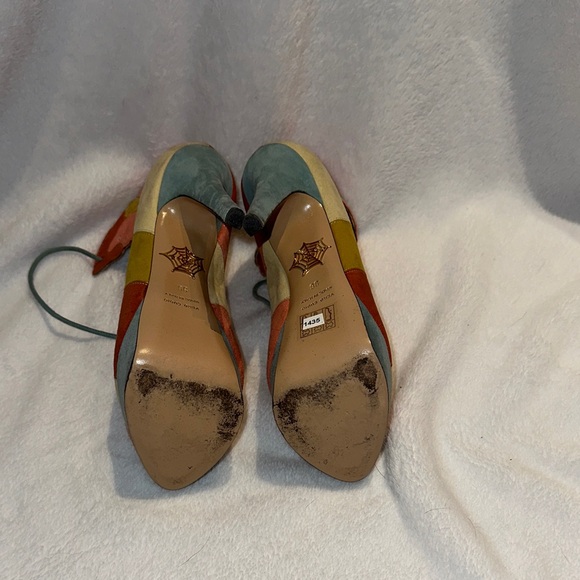 Charlotte Olympia Around the World Lace-Up Heels - Picture 9 of 10